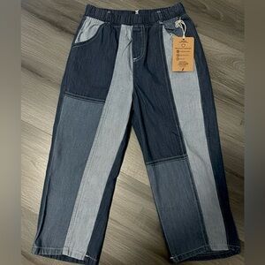 Kids Multi-Color Patchwork Jeans